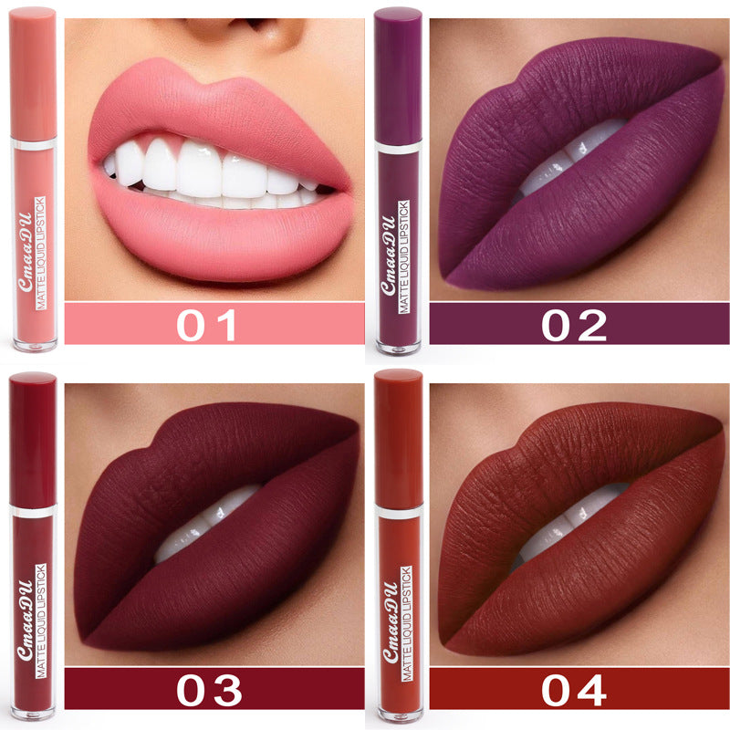 Waterproof Matte Lipstick for Women with Non-Stick Formula