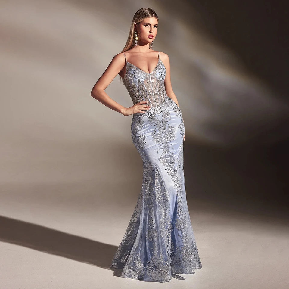 Evening dress Smoky Blue 2024 Edition